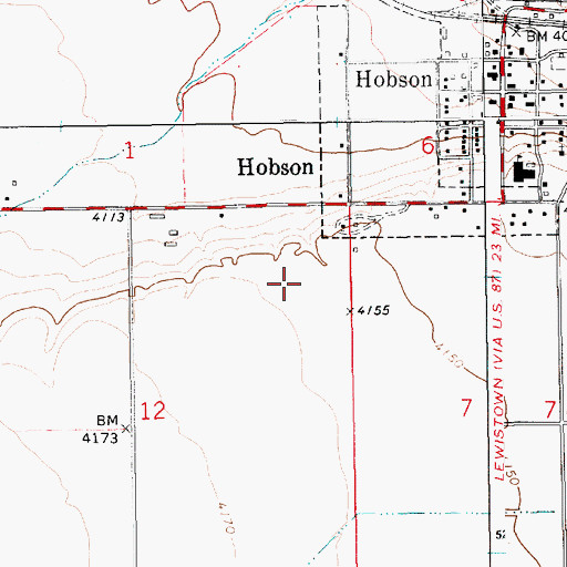 Topographic Map of 14N14E12AA__02 Spring, MT