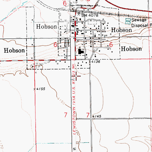 Topographic Map of 14N15E07BA__01 Well, MT