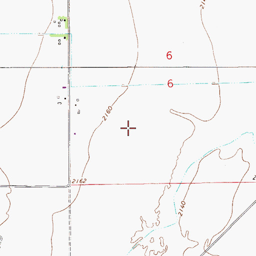 Topographic Map of 14N55E06BDD_02 Well, MT