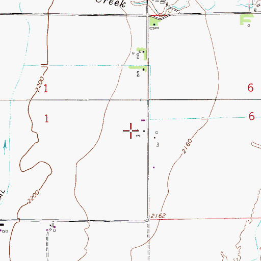 Topographic Map of 14N54E01CCC_01 Well, MT