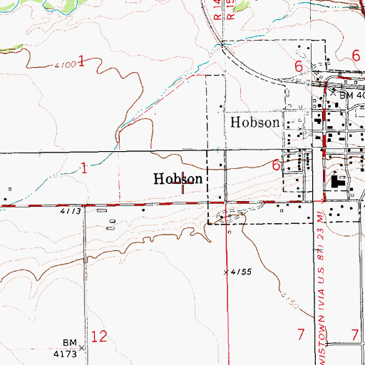 Topographic Map of 14N14E01DD__02 Well, MT