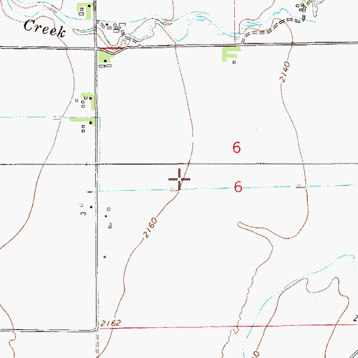 Topographic Map of 14N55E06BAA_01 Well, MT
