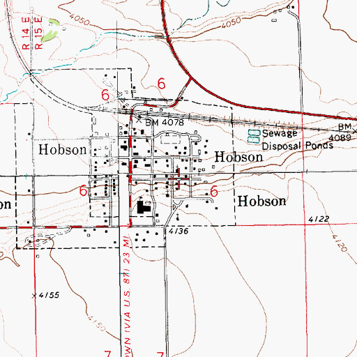 Topographic Map of 14N15E06DCBD01 Well, MT