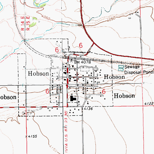 Topographic Map of 14N15E06DB__01 Well, MT