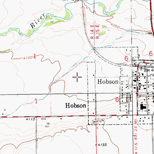 Topographic Map of 14N14E01DA__01 Well, MT
