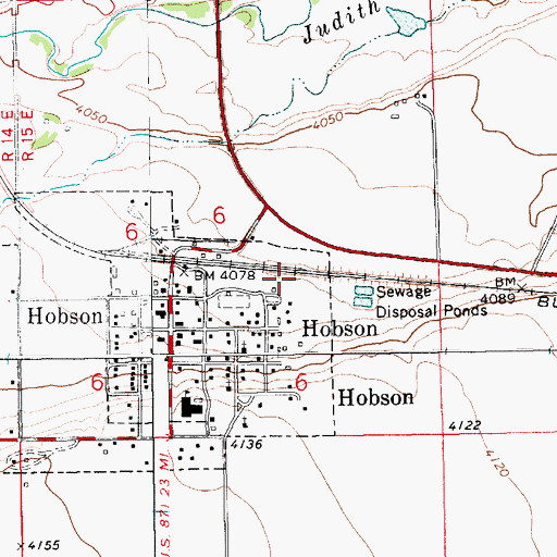 Topographic Map of 14N15E06DB__02 Well, MT