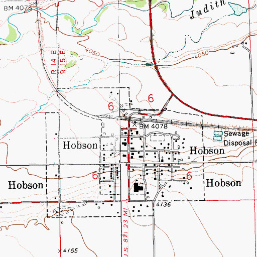 Topographic Map of 14N15E06CA__01 Well, MT