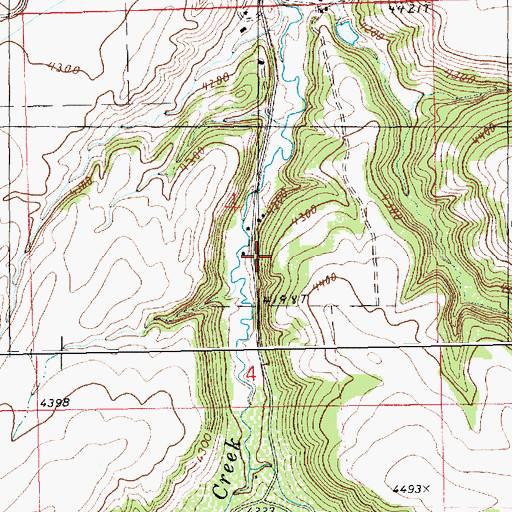 Topographic Map of 14N18E04DBB_01 Well, MT