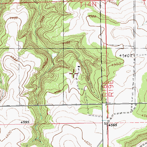 Topographic Map of 14N18E01DBAD01 Well, MT