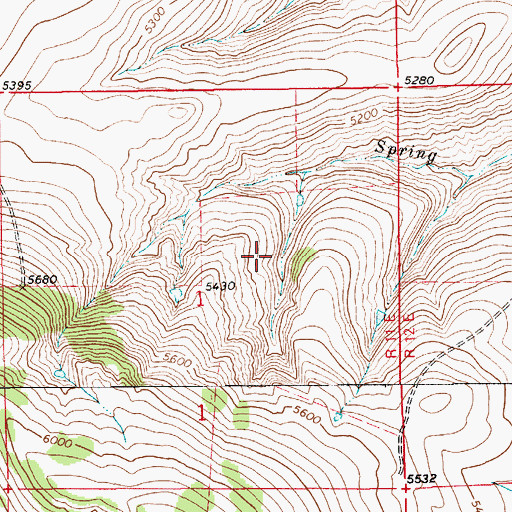Topographic Map of 14N11E01AC__01 Spring, MT