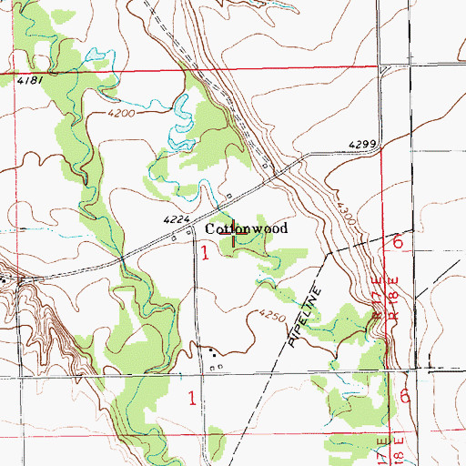 Topographic Map of 14N21E03BCB_01 Well, MT