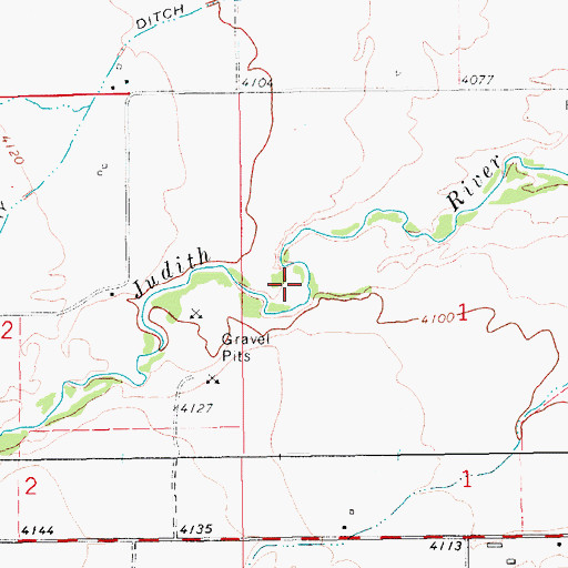 Topographic Map of 14N14E01BC__01 Spring, MT