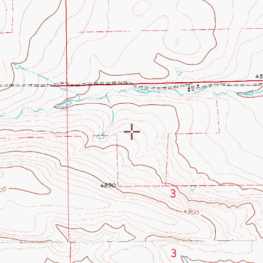 Topographic Map of 14N12E03BA__01 Spring, MT