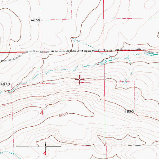 Topographic Map of 14N12E04AA__01 Spring, MT
