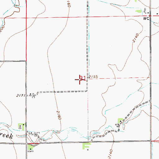 Topographic Map of 15N55E31BDB_01 Well, MT