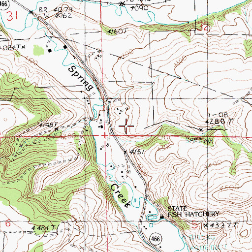 Topographic Map of 15N19E32CCC_01 Well, MT