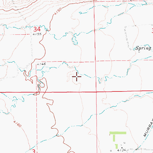 Topographic Map of 15N14E34DD__01 Well, MT