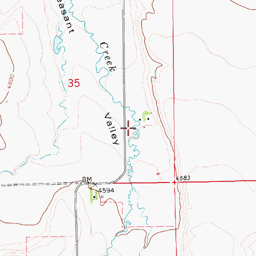 Topographic Map of 15N12E35DA__01 Well, MT
