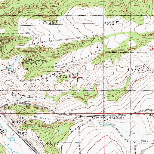 Topographic Map of 15N19E35DACB01 Well, MT