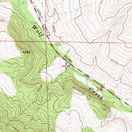 Topographic Map of 15N04W03BB__01 Well, MT