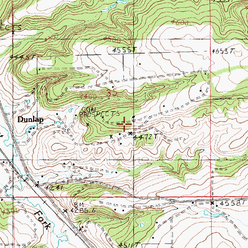 Topographic Map of 15N19E35DBBC01 Well, MT