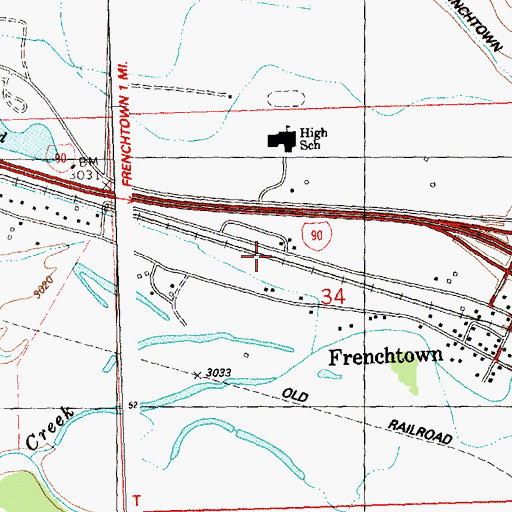 Topographic Map of 15N21W34BD__02 Well, MT
