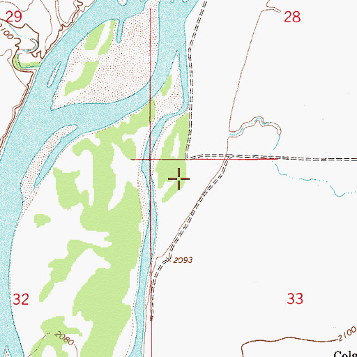 Topographic Map of 15N55E33BBAC01 Well, MT