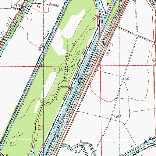 Topographic Map of Ditch Number 1, AR