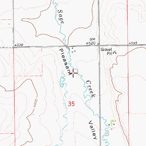 Topographic Map of 15N12E35AB__01 Well, MT