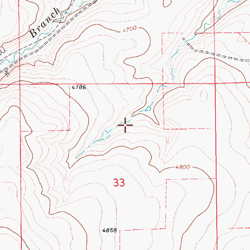 Topographic Map of 15N12E33AB__01 Spring, MT