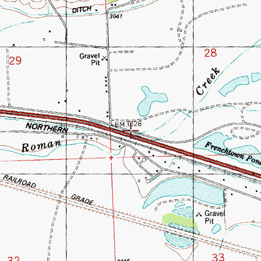 Topographic Map of 15N21W28CC__01 Well, MT