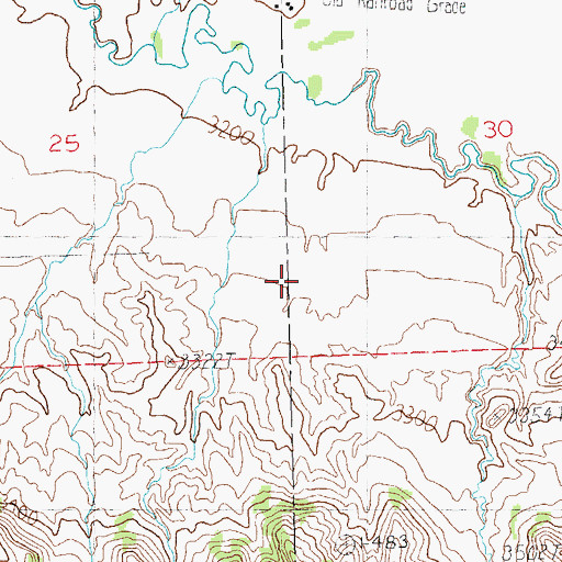 Topographic Map of 15N25E30BBC_01 Well, MT
