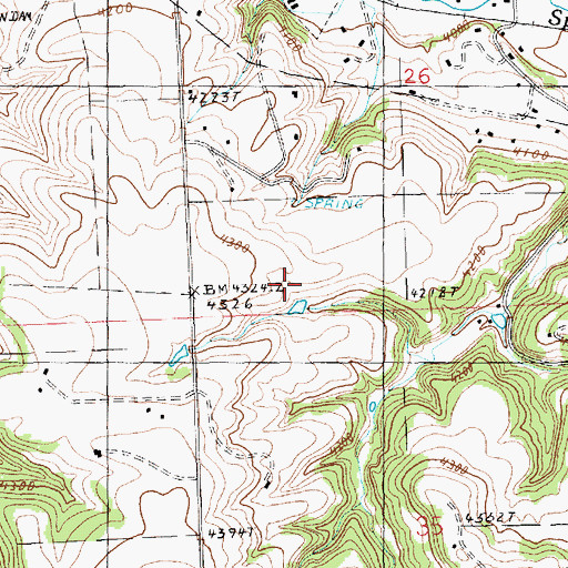 Topographic Map of 15N18E26CCDA01 Well, MT