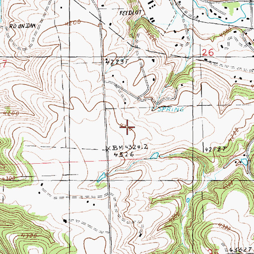 Topographic Map of 15N18E26CCBA01 Well, MT