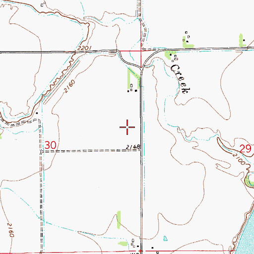 Topographic Map of 15N54E36CAD_01 Well, MT