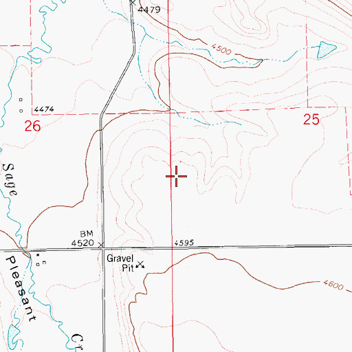 Topographic Map of 15N12E25CB__01 Spring, MT