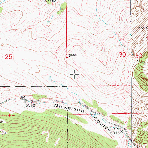 Topographic Map of 15N11E30CB__01 Spring, MT