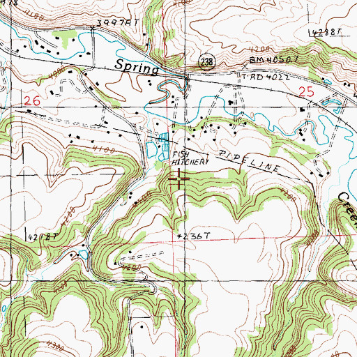 Topographic Map of 15N18E25CBCB02 Well, MT