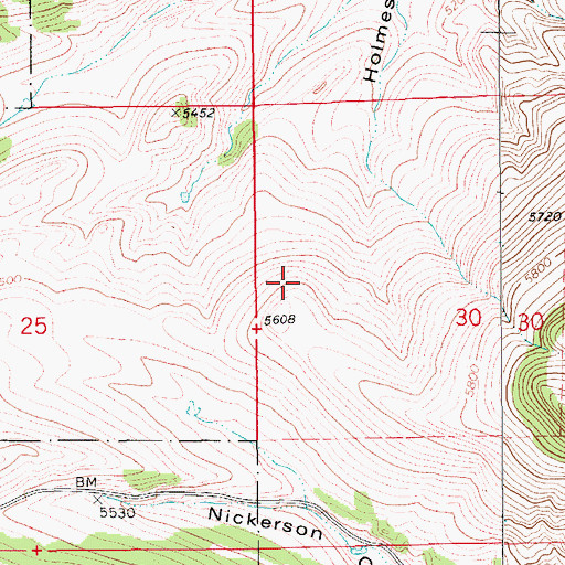 Topographic Map of 15N11E30BC__01 Spring, MT