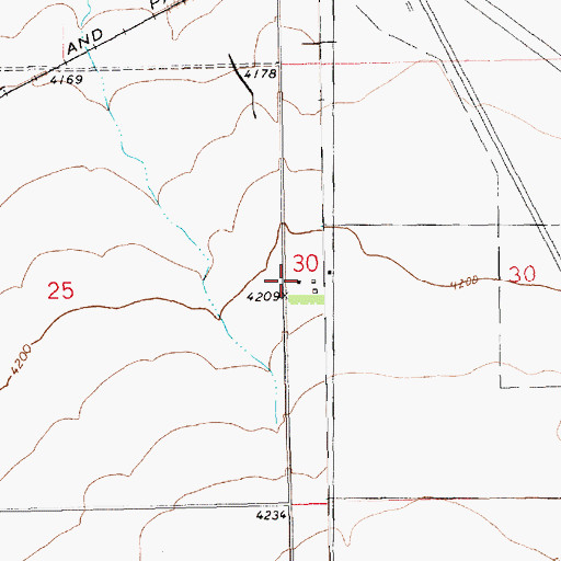 Topographic Map of 15N18E30CBB_01 Well, MT