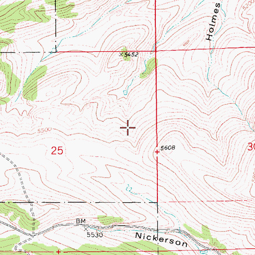 Topographic Map of 15N10E25AD__01 Spring, MT