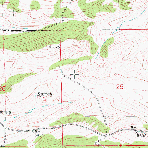 Topographic Map of 15N10E25BC__01 Spring, MT