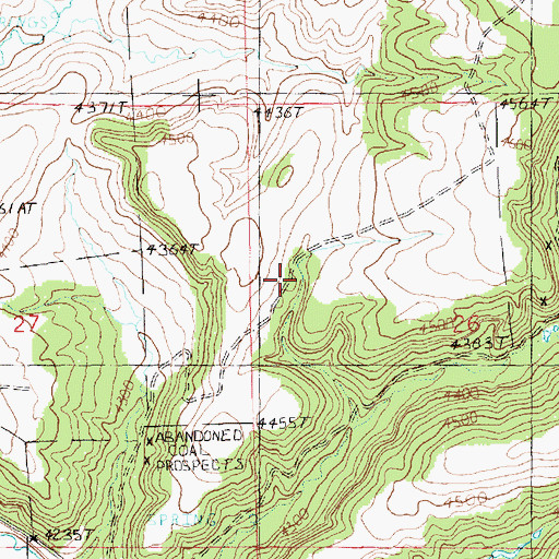 Topographic Map of 15N19E26BCBC01 Well, MT