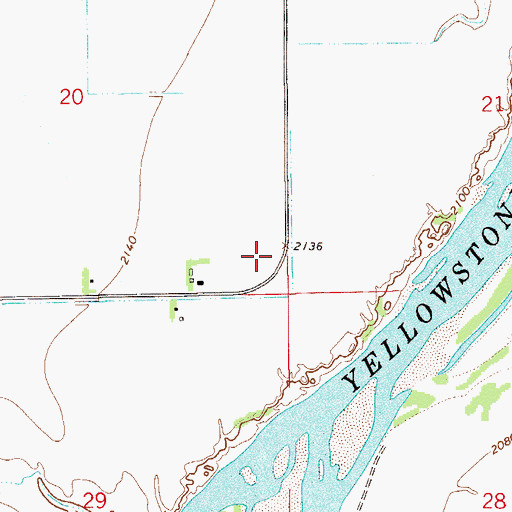 Topographic Map of 15N55E20CDD_01 Well, MT