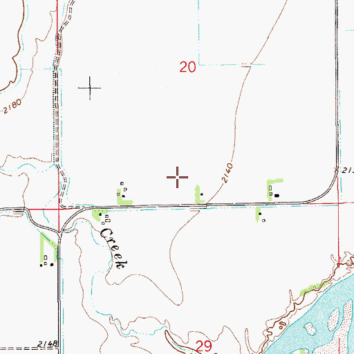 Topographic Map of 15N55E20CCD_01 Well, MT