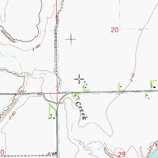 Topographic Map of 15N55E20CAA_01 Well, MT