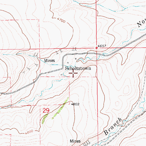 Topographic Map of 15N12E29AA__02 Well, MT