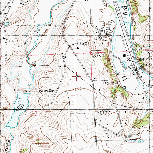 Topographic Map of 15N18E27AA__01 Well, MT