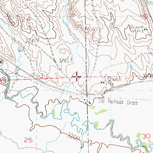 Topographic Map of 15N25E30BBB_01 Well, MT