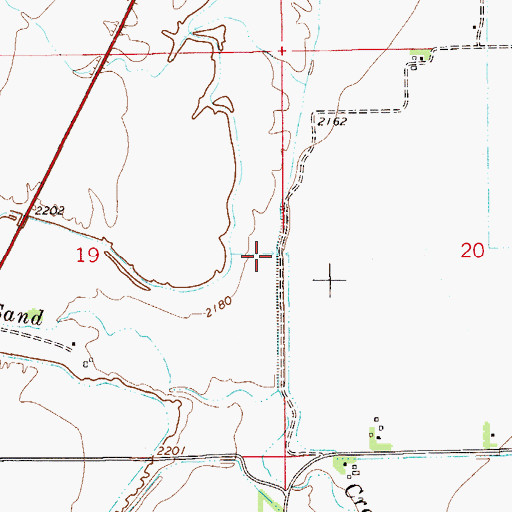 Topographic Map of 15N55E18DDC_01 Well, MT